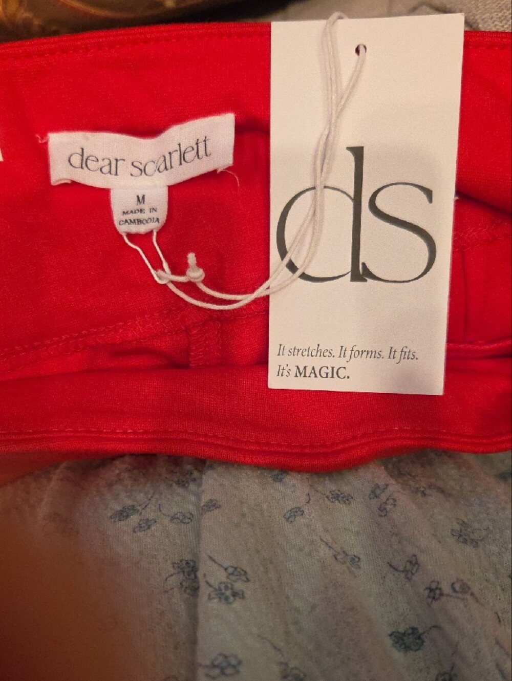 Dear Scarlett It's Magic Vibrant Red Knit Legwear - Picture 3 of 5